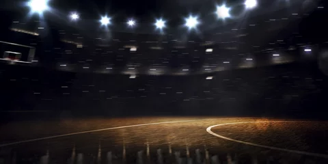  Grand basketball arena in the dark spot light © 103tnn