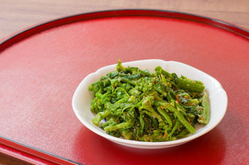 菜の花のゴマ和え