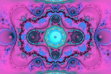 Animated fractal frequency space universe galaxy psychedelic music or for any other concept. Geometric patterns.