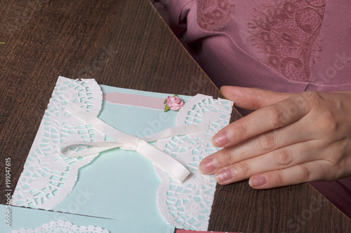 The Is Engaged In Making Greeting Cards At Home Using The Is Engaged In Making Greeting Cards At Home Using