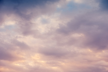Colorful cloud and sky background