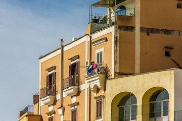 Fototapeta na wymiar Stucco Apartments in Positano