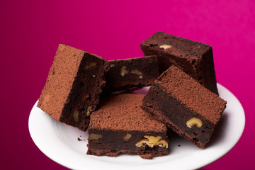 Chocolate brownie pieces