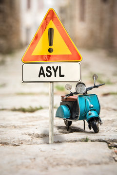 Schild 314 - Asyl