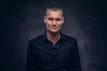 Fototapeta premium Studio portrait of a handsome man.