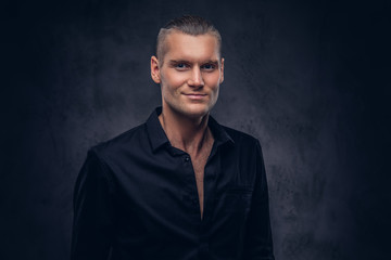 Fototapeta premium Studio portrait of a handsome man.