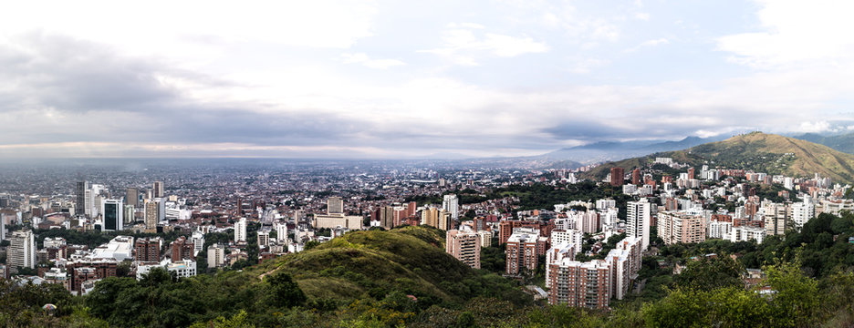 view over cali from tres cruces, Colombia