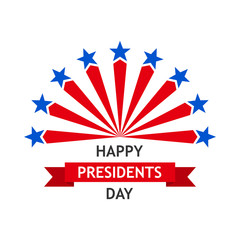 Presidents Day logo. Vector illustration