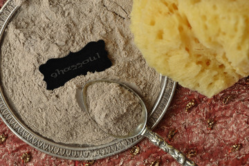 Moroccan ghassoul clay