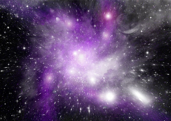 galaxy in a free space