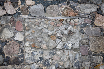Background of old stone wall texture