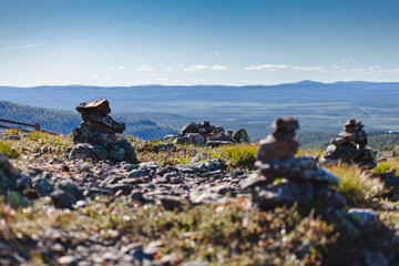 Rock formations in mountain
