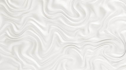 Fototapeta premium Elegant white background with flowing fabric waves. 3d illustration, 3d rendering.