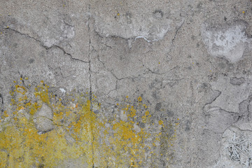 Grunge concrete cement wall with crack in industrial building, great for your design and texture background