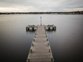 Naklejka premium Aerial of Toms River NJ