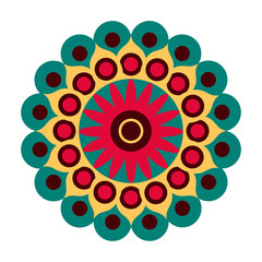 Decorative colored mandala