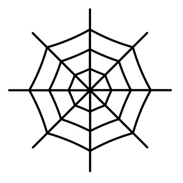 Spiderweb icon isolated on white background