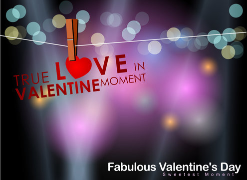 Abstract background of Valentine's day. Background Template. Vector and Illustration, EPS 10