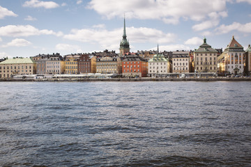 Gamla Stan (old town) at night in Stockholm, Sweden