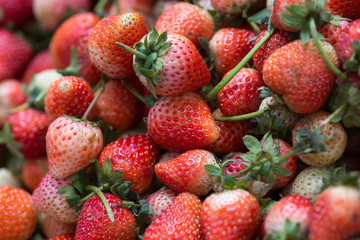 Strawberry red texture group background.
