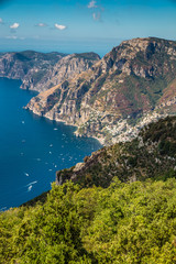 Obraz premium Amalfi Coast And Positano - Campania Region, Italy
