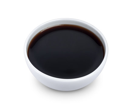 Soy sauce isolated on white background