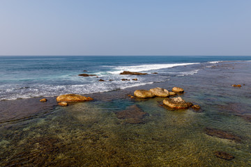 Stille Wasser vor Galle auf Sri Lanka