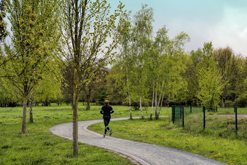 Joggen im Park