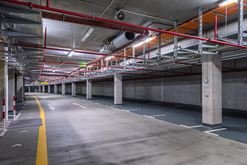 Parking garage underground