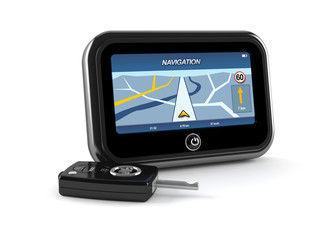 GPS with car key