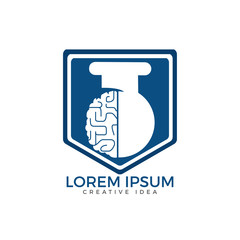 Brain lab logo design.