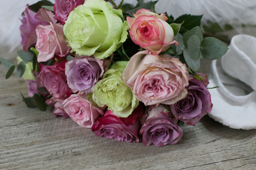 ballet shoes and roses