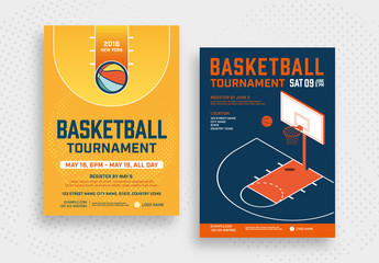 Basketball Tournament Poster Layouts