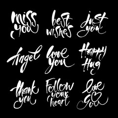 love lettering background