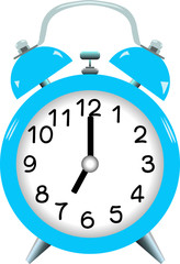 Alarm clock isolated on white background