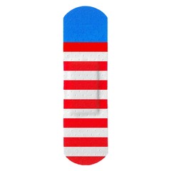 Strip of ADHESIVE BANDAGE PLASTER - Medical Equipment - USA Flag Style