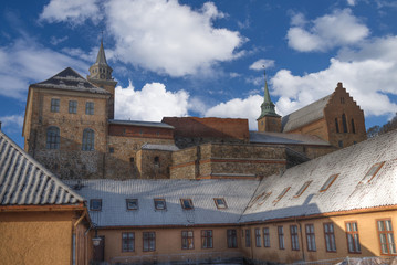 Fototapeta na wymiar fortress of Akershus - a castle in Oslo