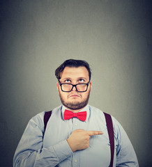 Man having problems with choice