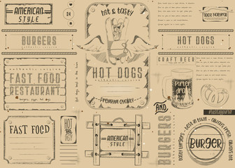 Fast Food Restaurant Placemat