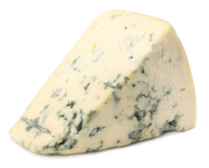 blue cheese isolated on white background
