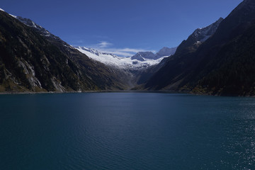 reservoir in austrian alps