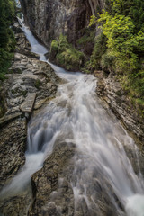 Die Gasteiner Ache bahnt sich ihren Weg durch die Schlucht