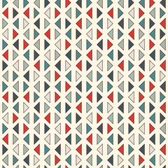 Repeated mini triangles on white background. Simple abstract wallpaper. Seamless pattern design with geometric figures.