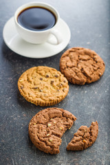 Sweet chocolate cookies.