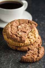 Sweet chocolate cookies.