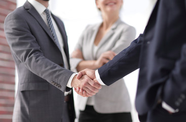 Two Business men shaking hands