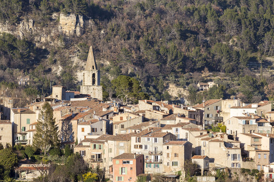 Le village de Bargemon pr&egrave;s de Draguignan,Var
