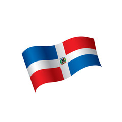 Dominicana flag, vector illustration