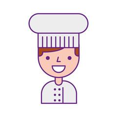 hotel chef avatar character vector illustration design
