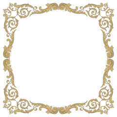 Baroque ornament decoration element.